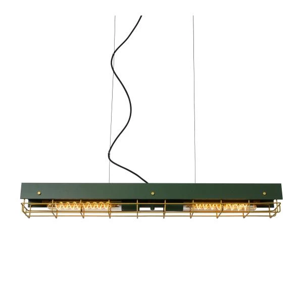Lucide PENIGUET - Hanglamp - 2xE27 - Groen - detail 3